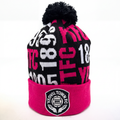 Pink/Black Bobble Hat